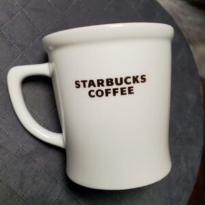 Starbucks Bone China Brown and White Mug 2009